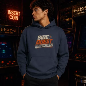 SIDE QUEST (Retro Orange) Unisex Hoodie