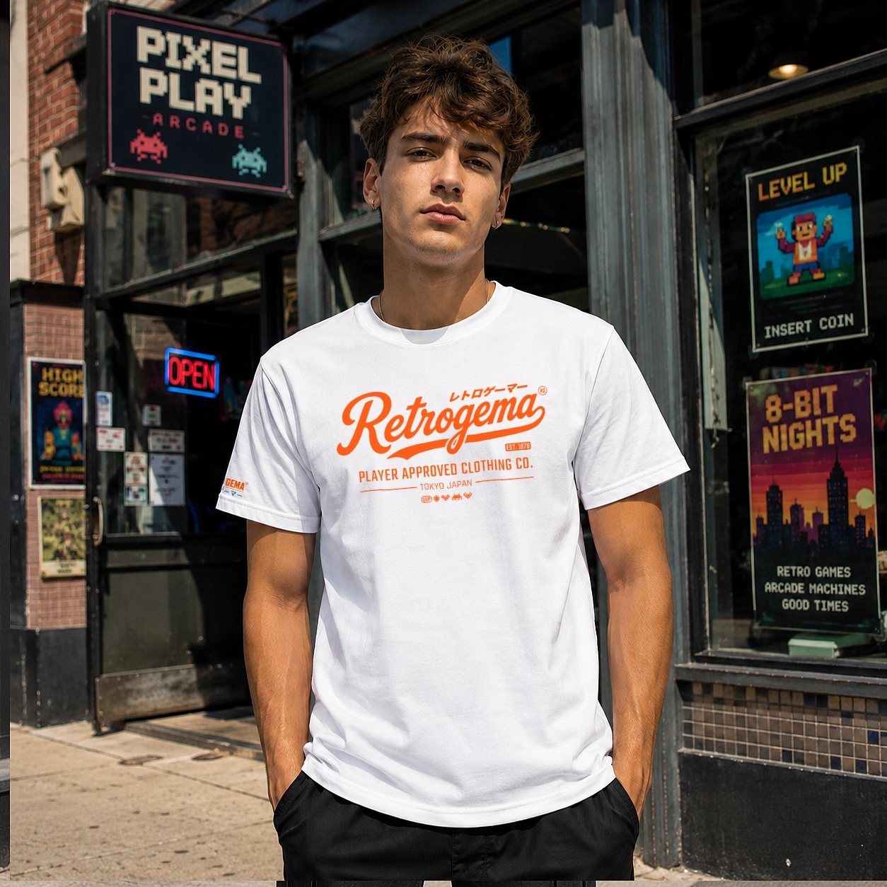 RG Heritage Unisex t-shirt (White/Orange)