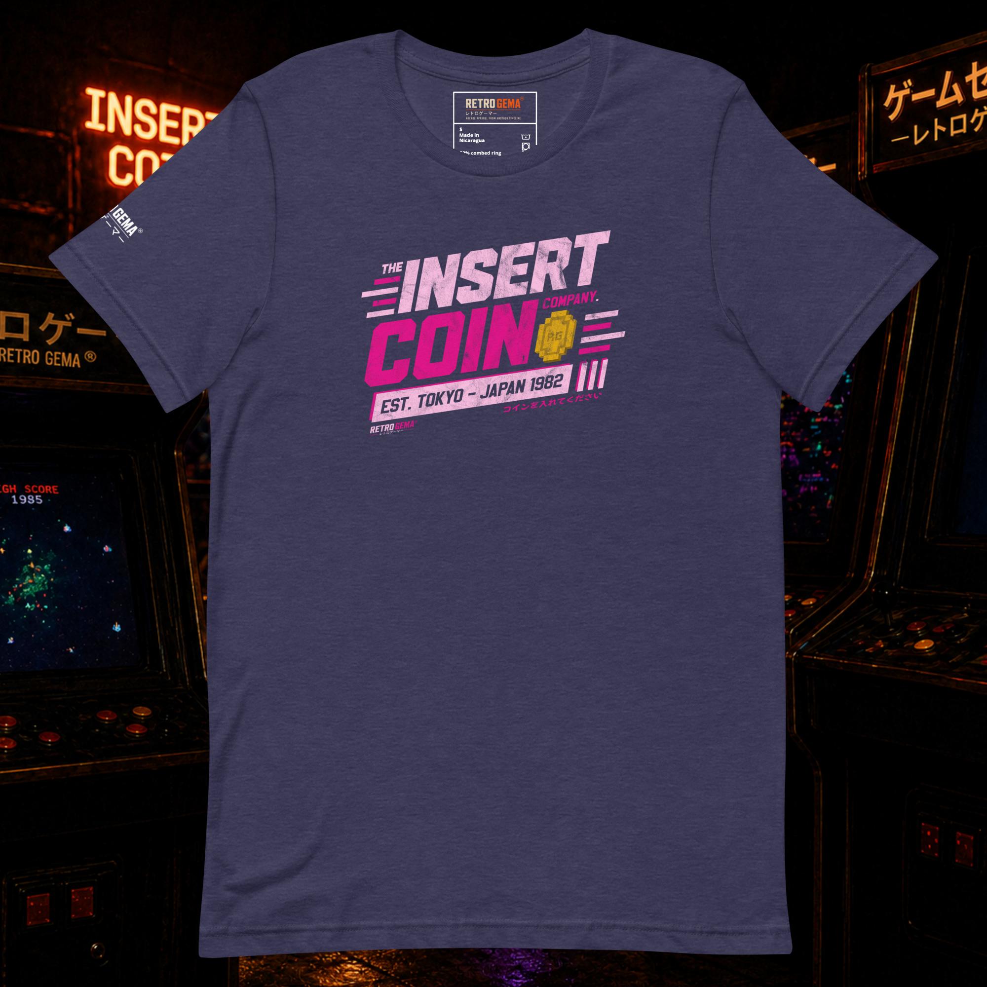INSERT COIN - Unisex t-shirt - HOT PINK - Image 3